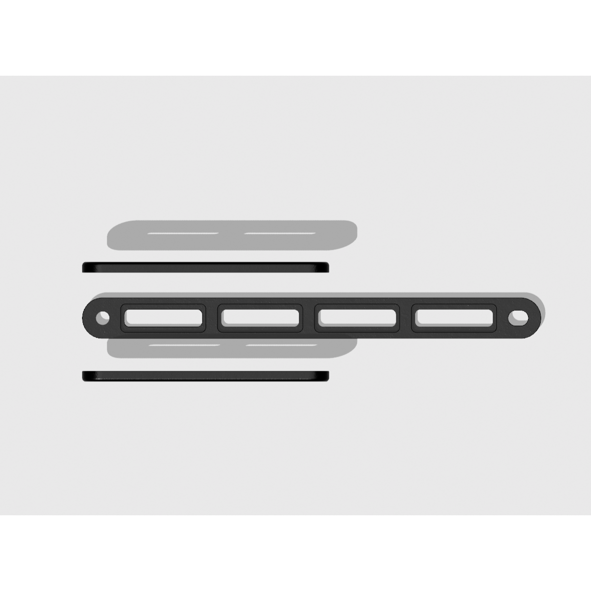 G36K G36E G36A1 Aluminum MLOK Side Rails Set 3 Pcs AEG GBB