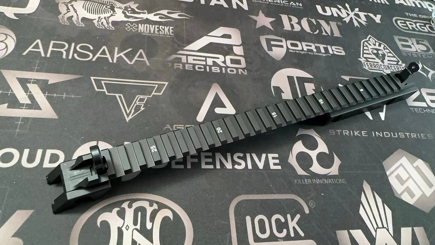 G36 Ka4 Aluminum Upper Rail With Flip-Up Sights Upgrade Parts