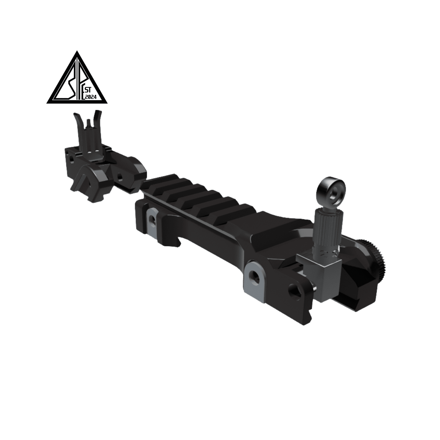 G36 KAC Style Split Upper Rail Short Version with Flip-Up Sights