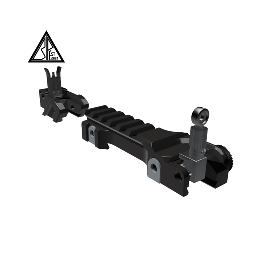 G36 KAC Style Split Upper Rail Short Version with Flip-Up Sights