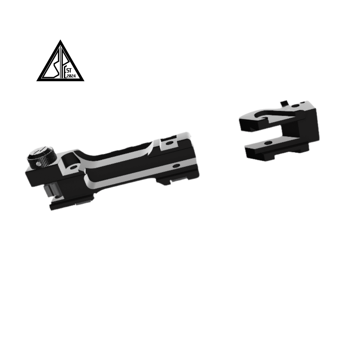 G36 KAC Style Split Upper Rail Short Version with Flip-Up Sights