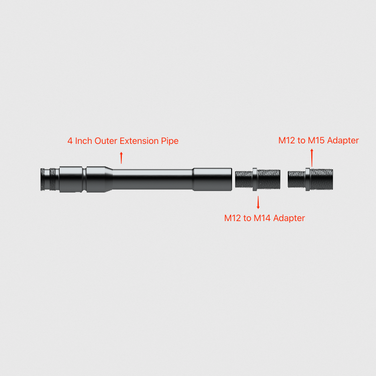 [Pre-Order] HK Style G95K/A1 Outer Barrel Extension with M14 and M15 Thread Adapters