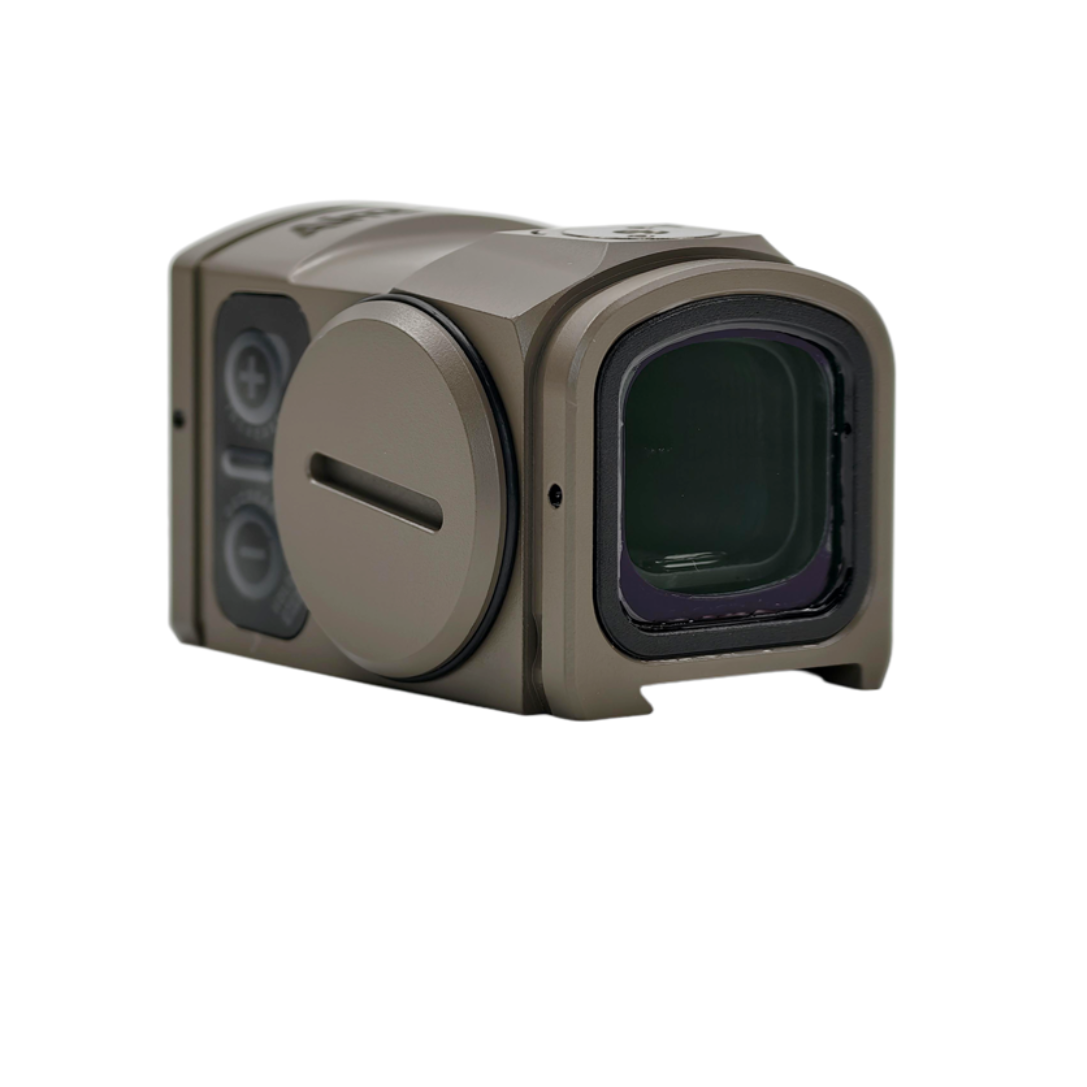 Rangefinder with a screen on a white background