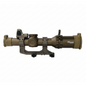 Brown rifle scope on a white background
