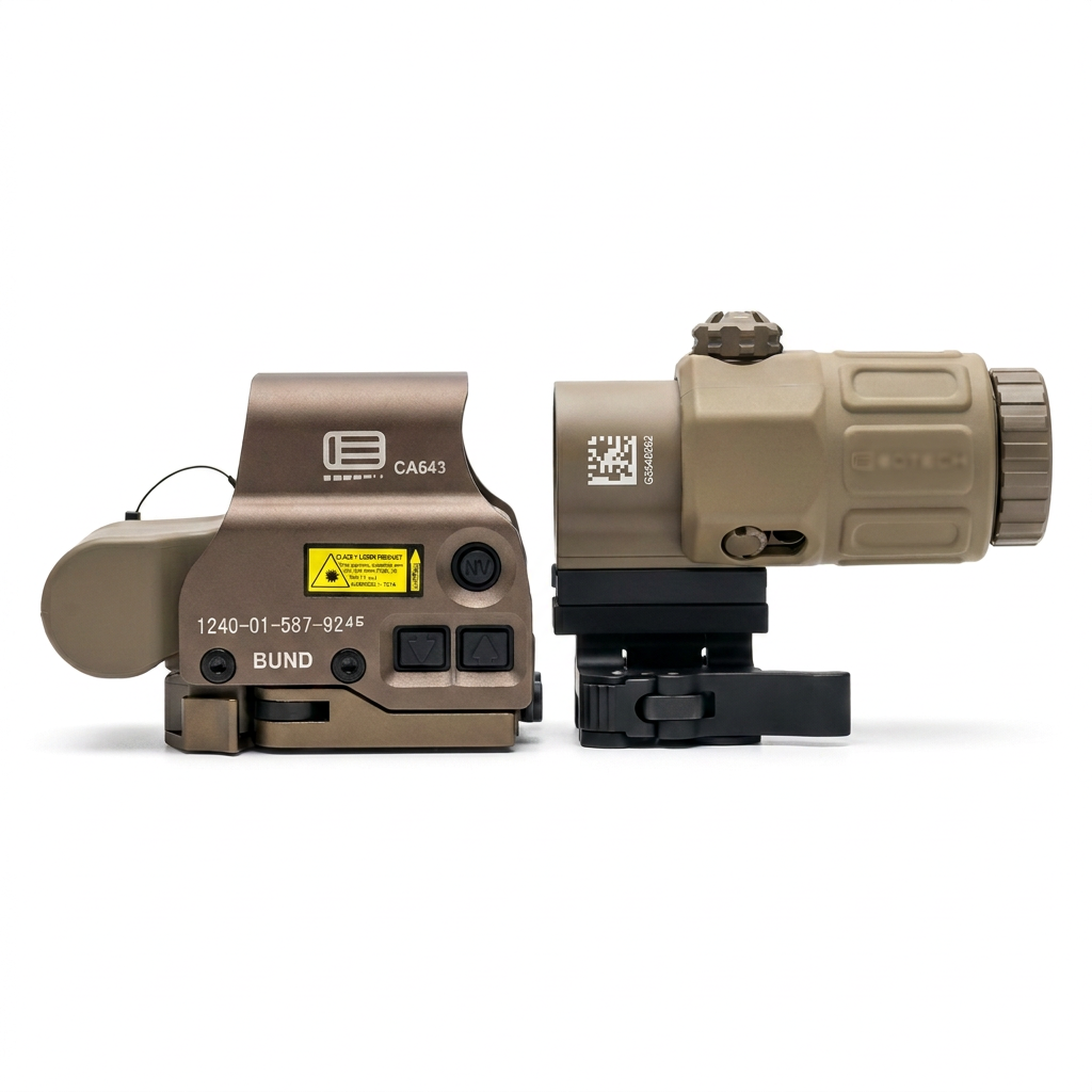 G95K Optics Pack bundle photo with updated G33 side view and blurred sleeve logo