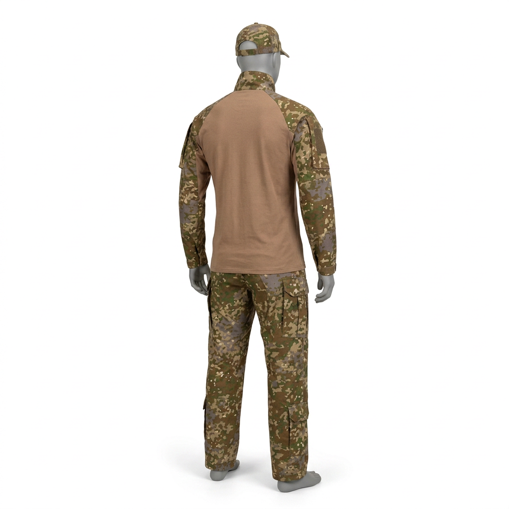 Rear three-quarter view of the KSK Multitarn mannequin