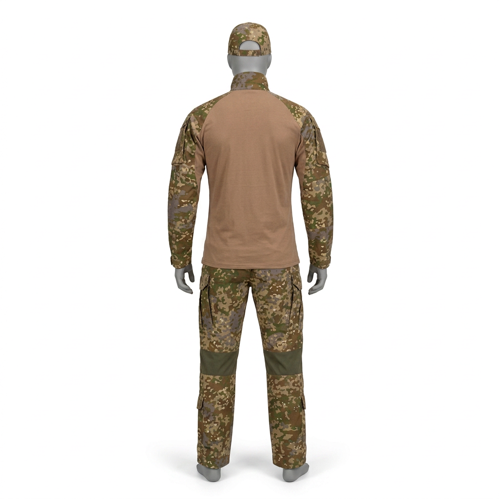 Straight back view of the KSK Multitarn mannequin